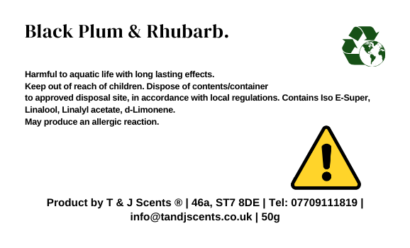 Black Plum & Rhubarb | Wax Melts