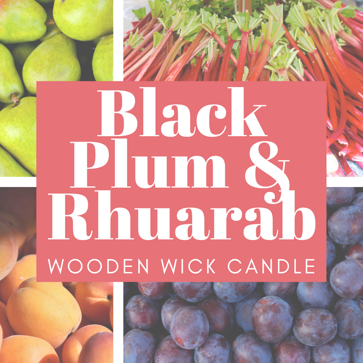Black Plum & Rhubarb | Luxury Candle