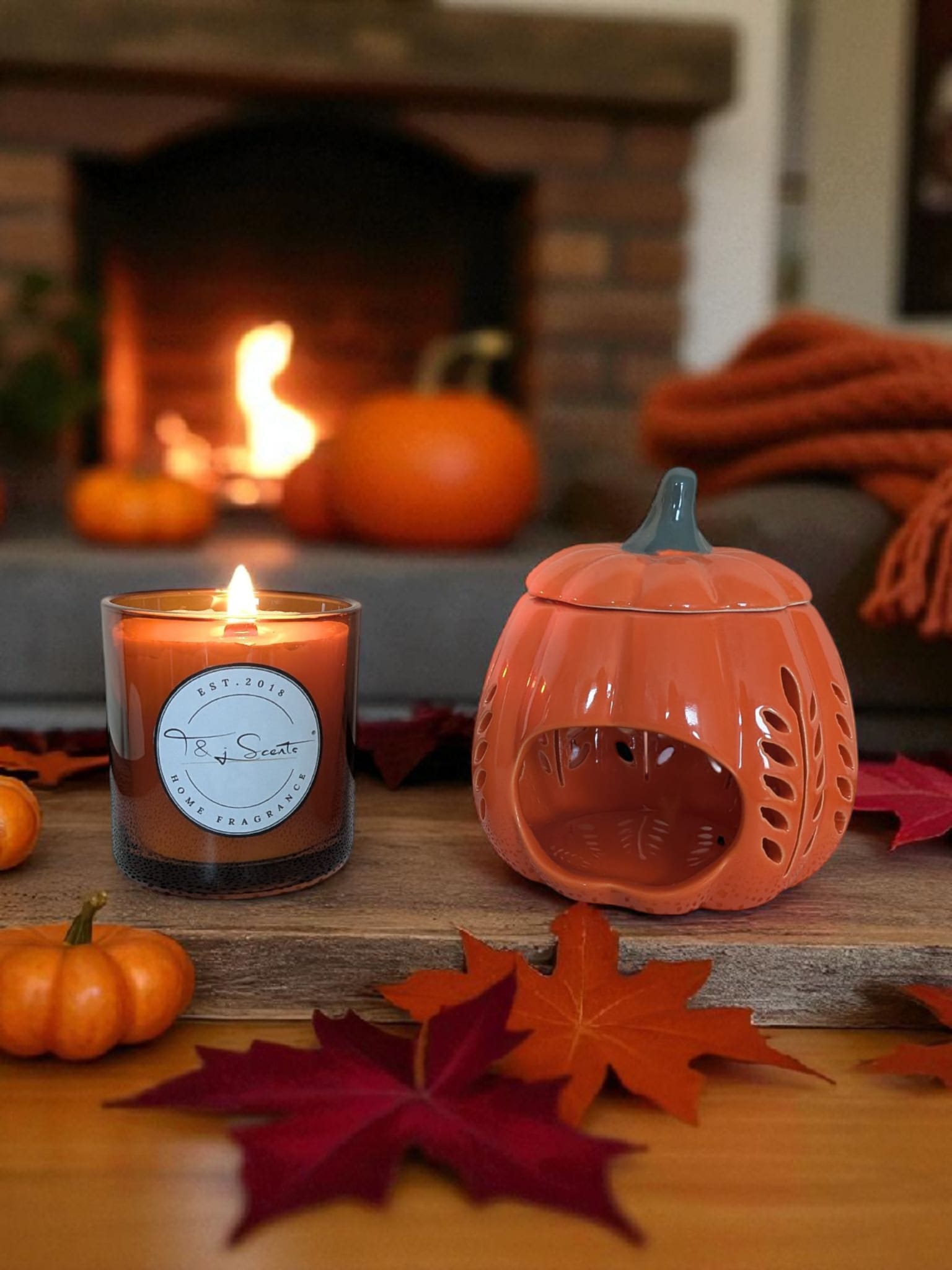 Orange Pumpkin Burner