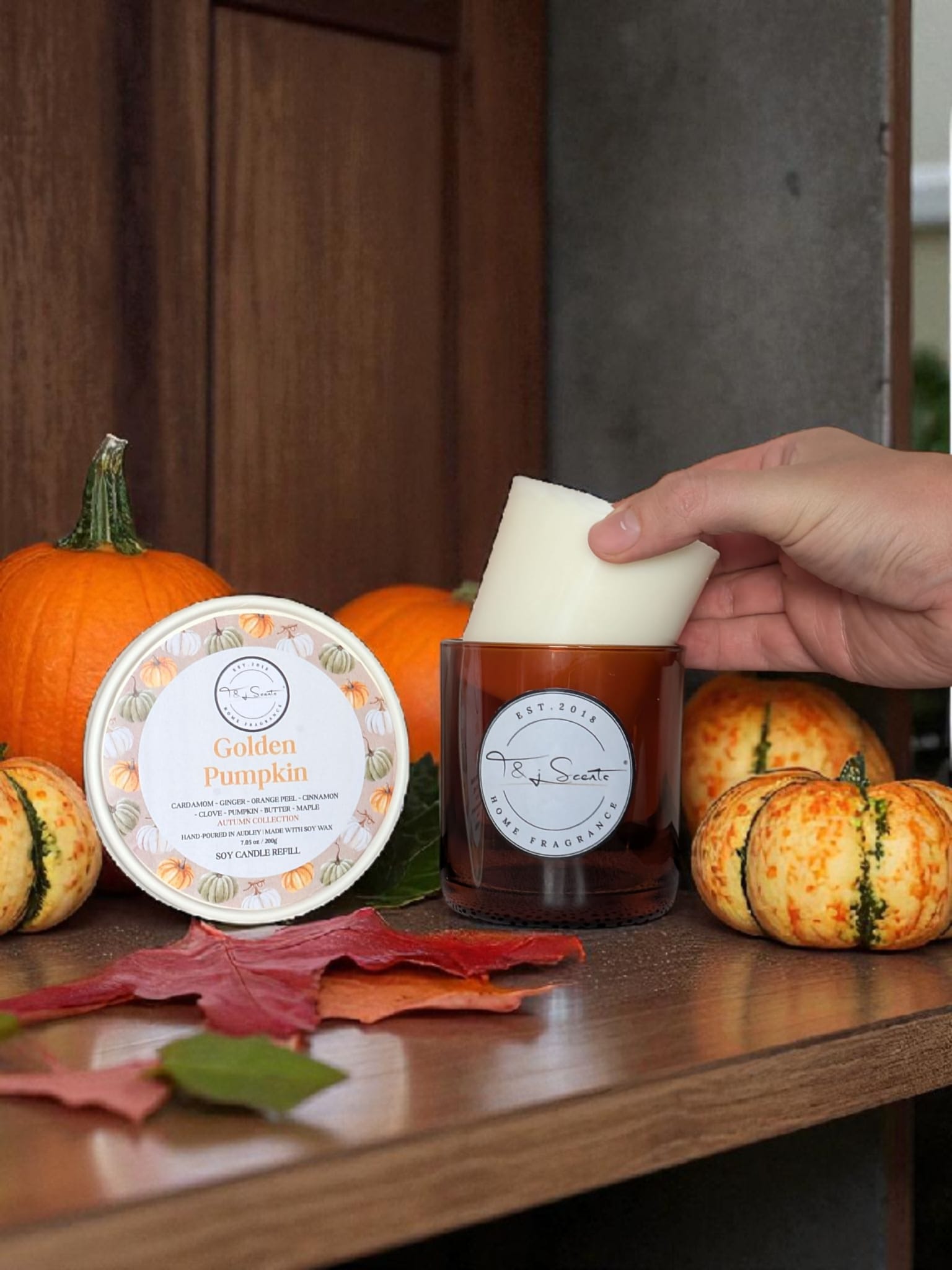 Golden Pumpkin Refill Candle