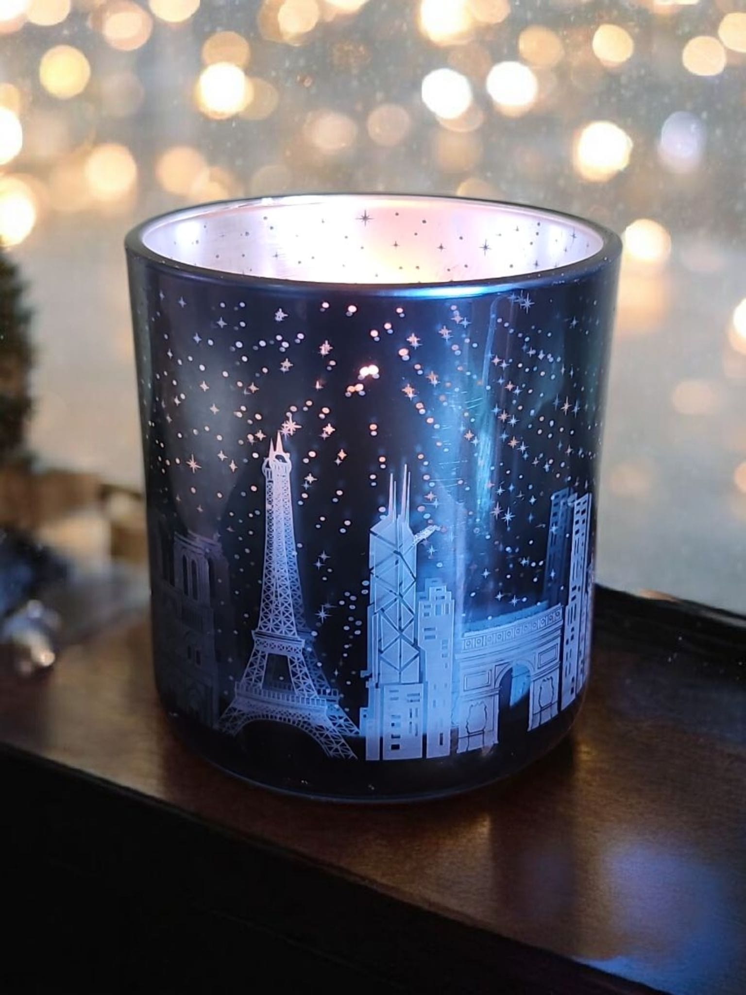 Around the World at Christmas Glass