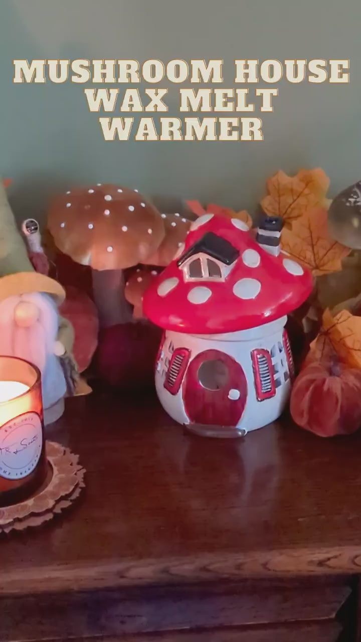 Mushroom House Burner with a free wax melt | Wax Melt Warmer