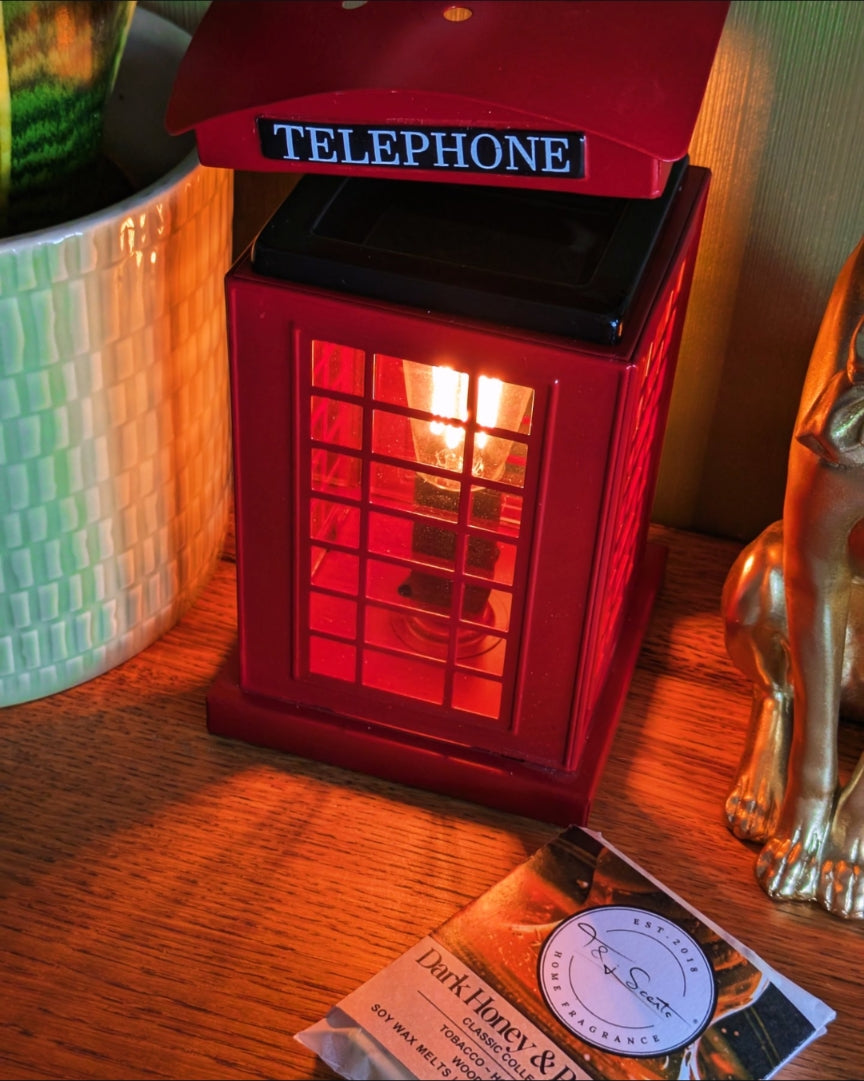 Telephone Box Burner with a free wax melt | Wax Melt Warmer