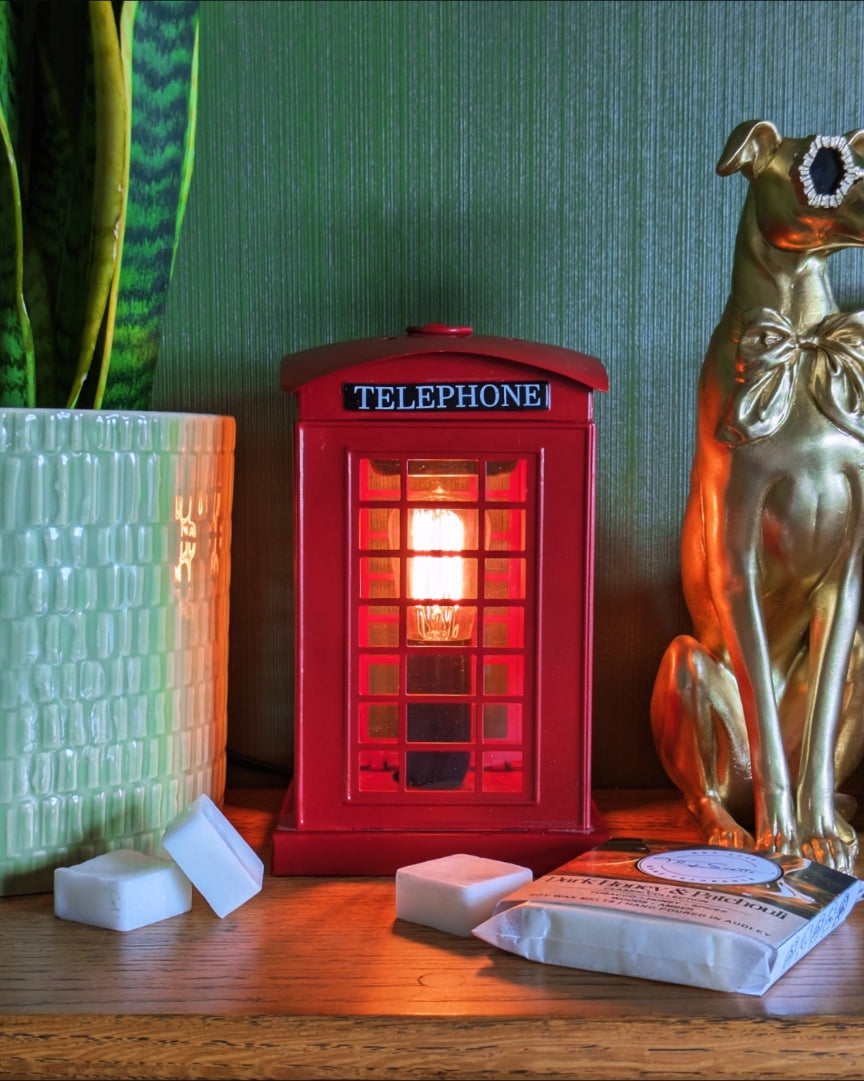 Telephone Box Burner with a free wax melt | Wax Melt Warmer