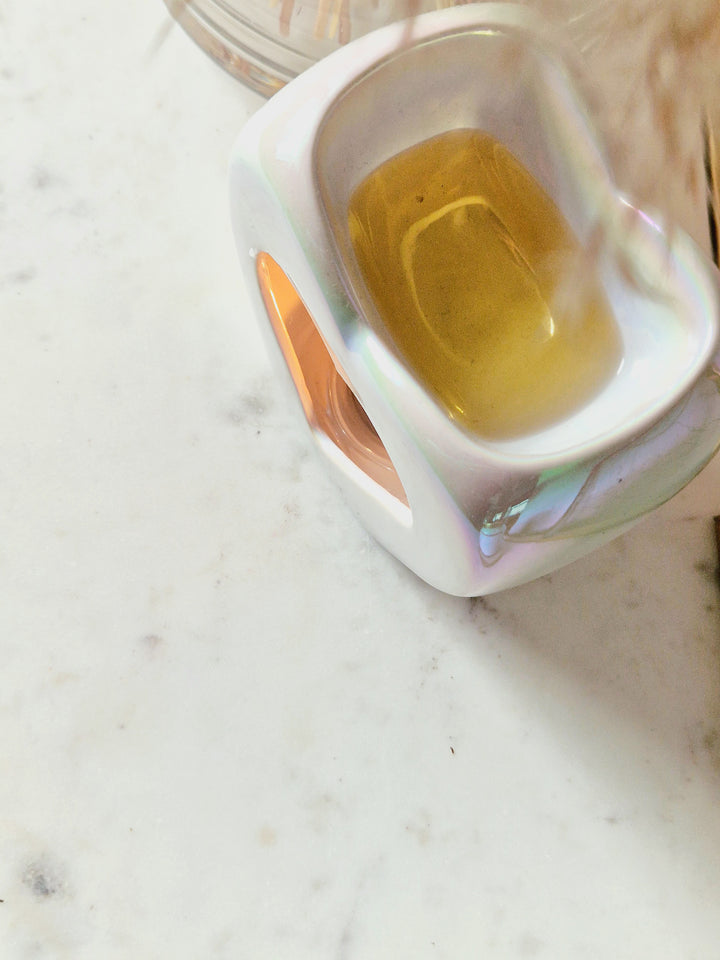Ceramic Pearl Heart | Wax Melt Tea-Lights Burner