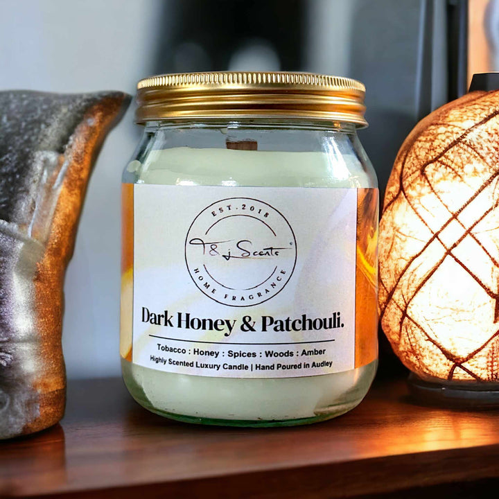 Dark Honey & Patchouli | Luxury Candle