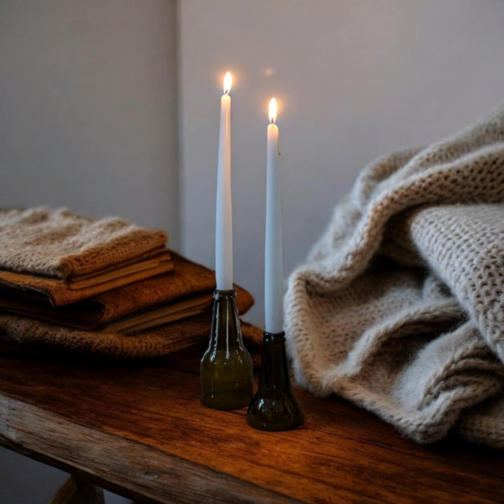 Bottle Top Holder with Dinner Candle