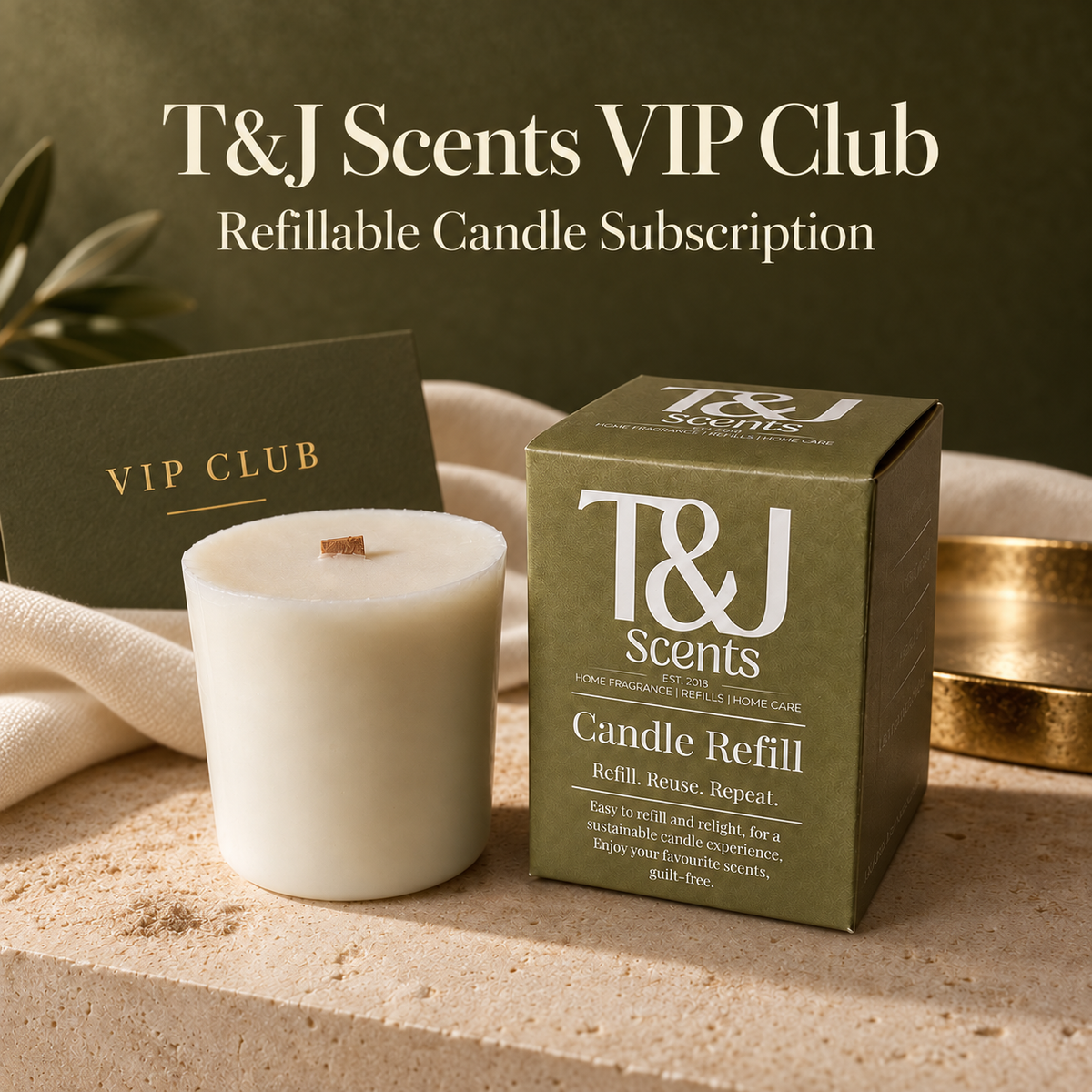 Refillable Candle Subscription