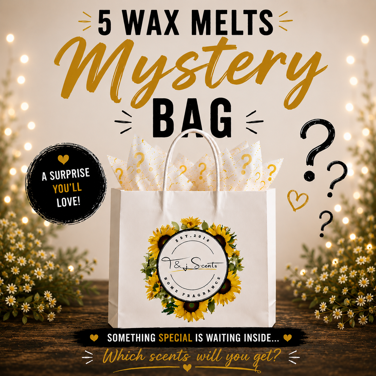 5 Wax Melts Mystery Bag