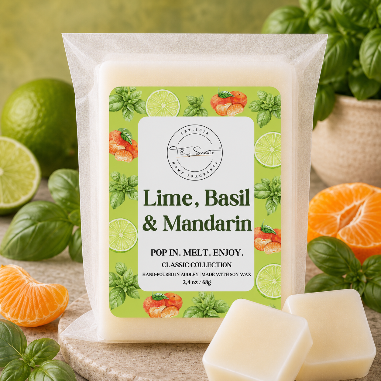 Lime, Basil & Mandarin | Wax Melts