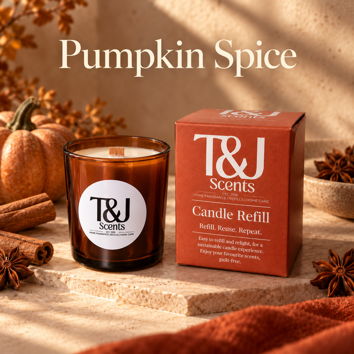 Pumpkin Spice | Refillable Candle