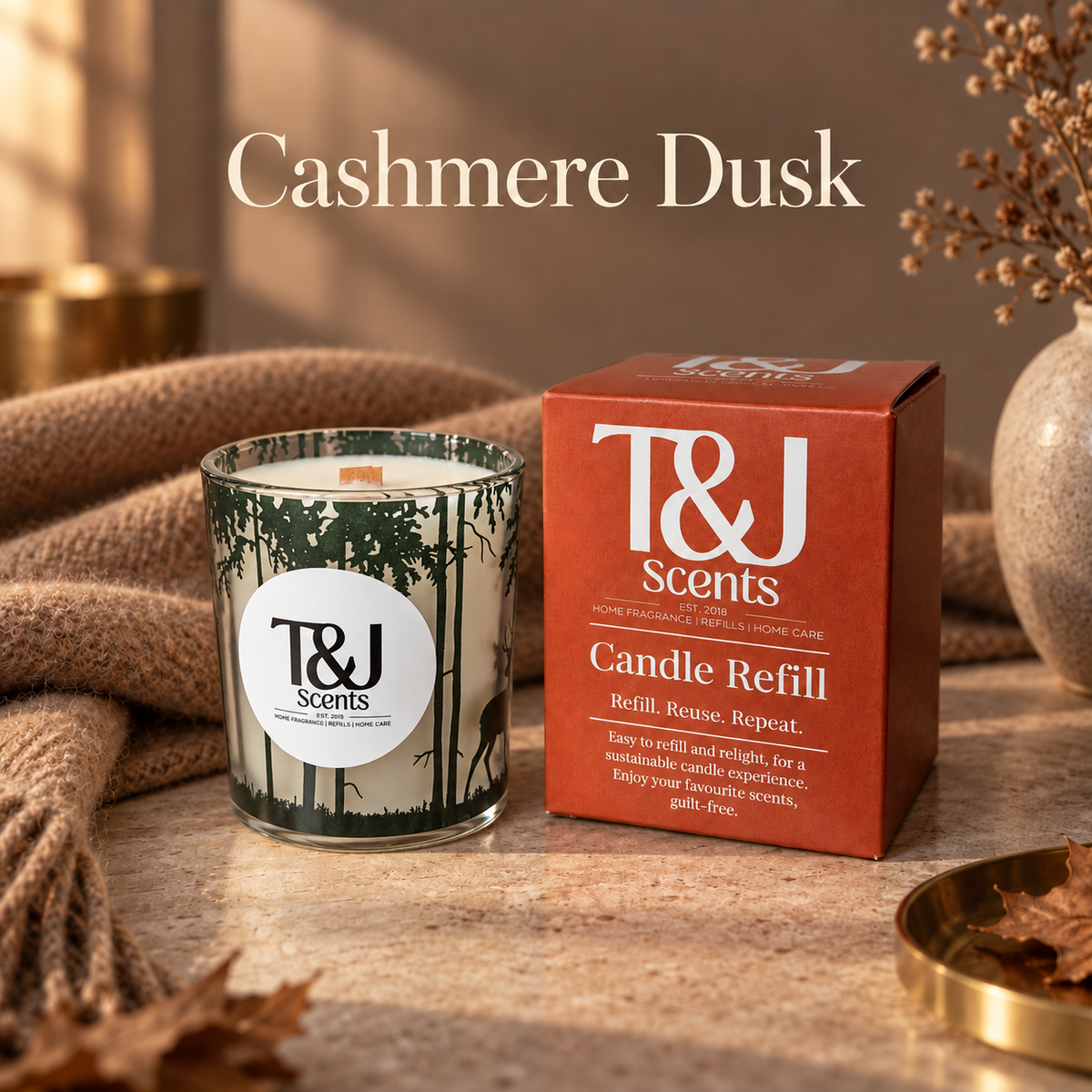 Cashmere Dusk | Refillable Candle