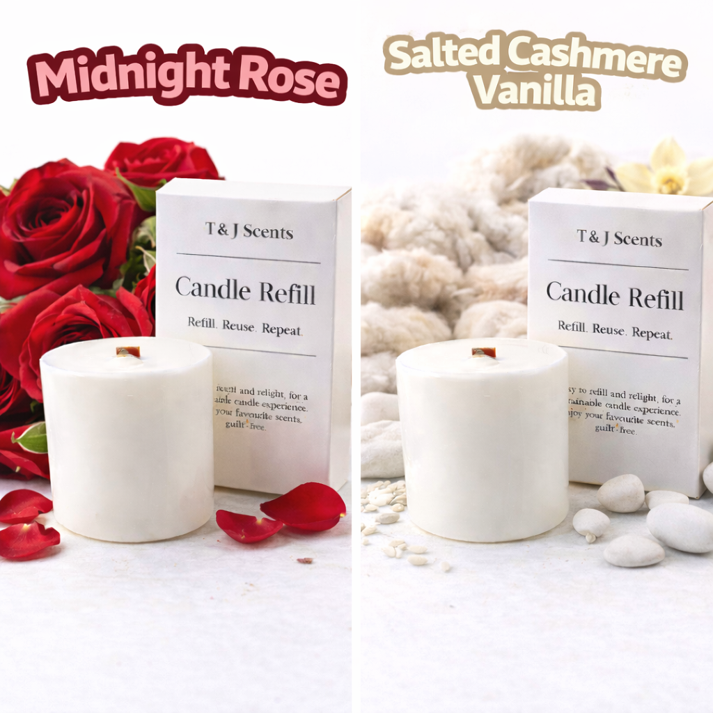 Midnight Rose and Salted Cashmere Vanilla - Limited Edition | Refillable Candle