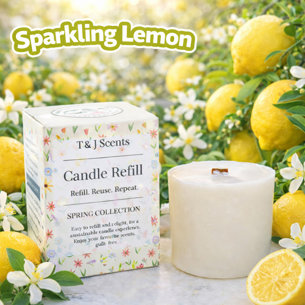 Sparkling Lemon | Refillable Candle
