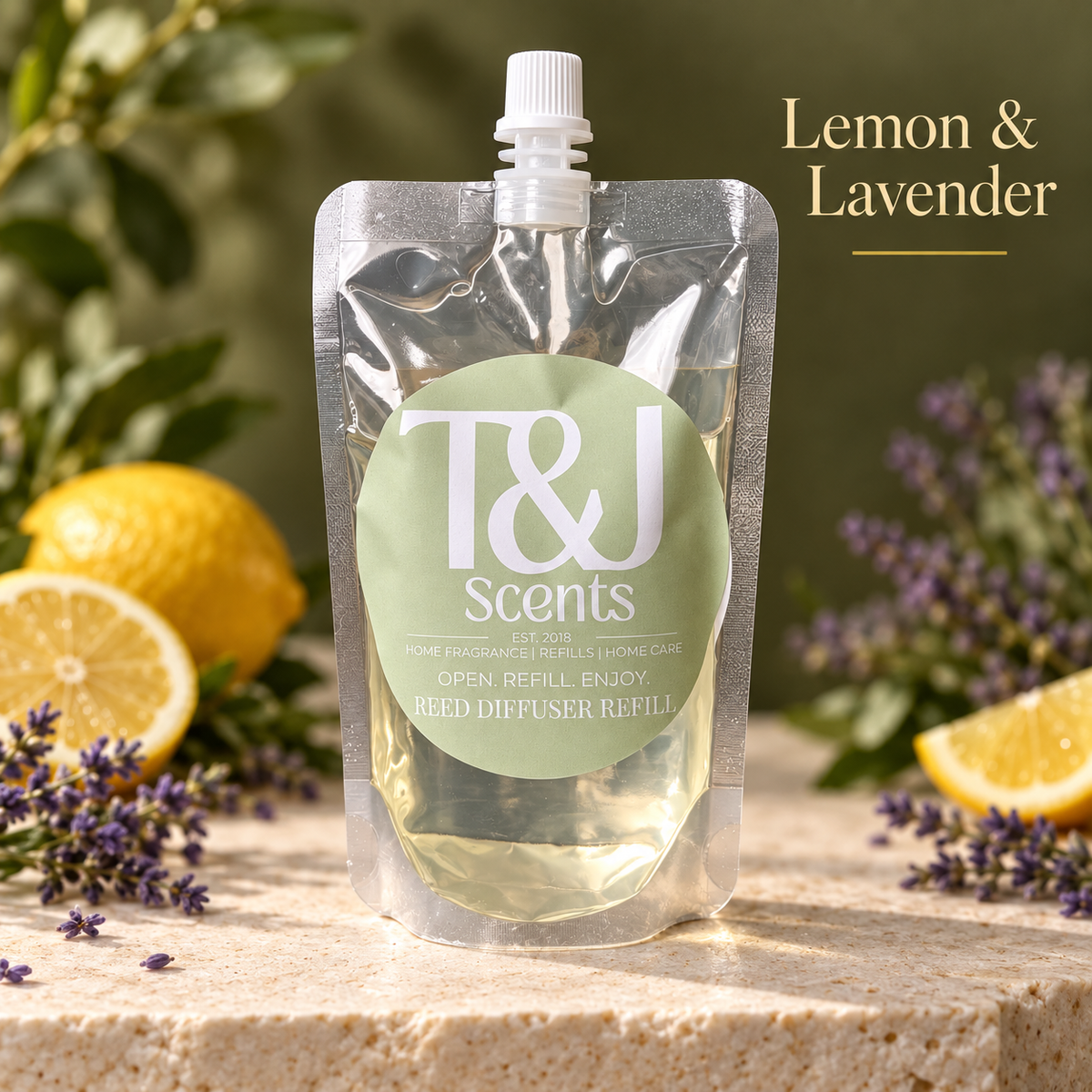 Lemon & Lavender | Reed Diffuser Refill