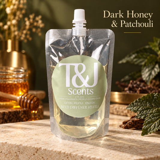 Dark Honey & Patchouli | Reed Diffuser Refill