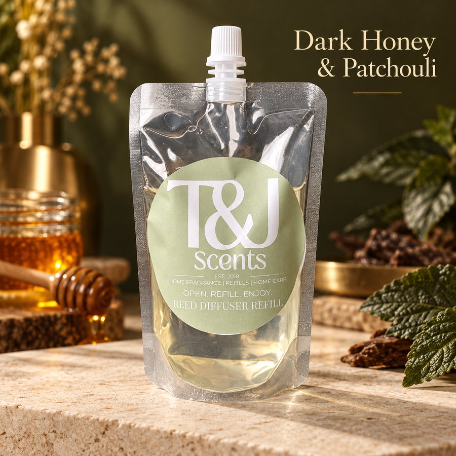 Dark Honey & Patchouli | Reed Diffuser Refill