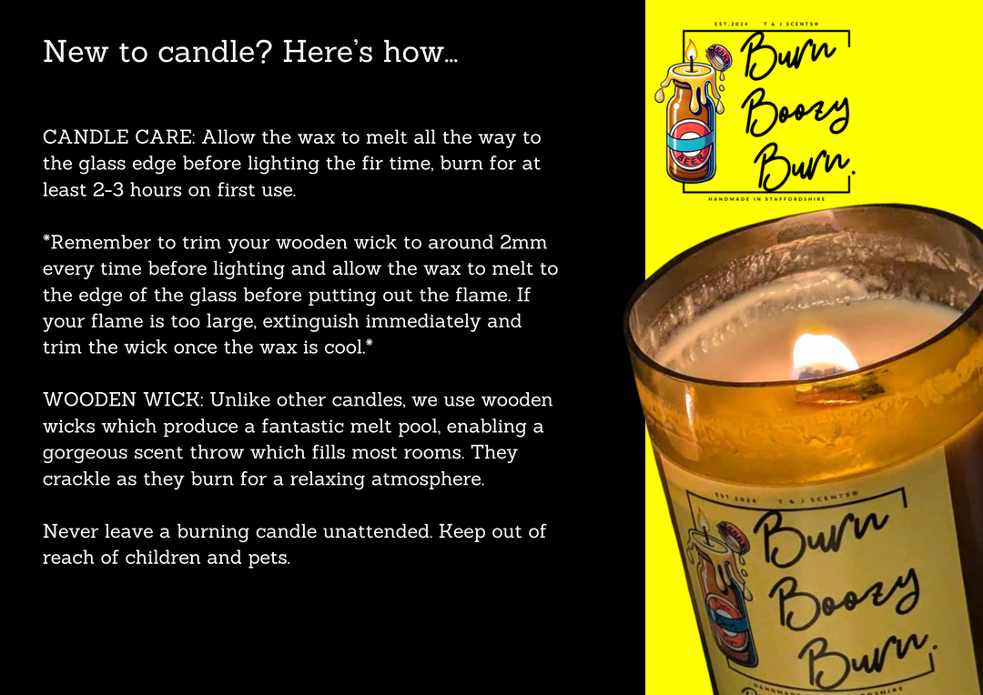 Mandarin Muse | Beer Bottle Wooden Wick Candle