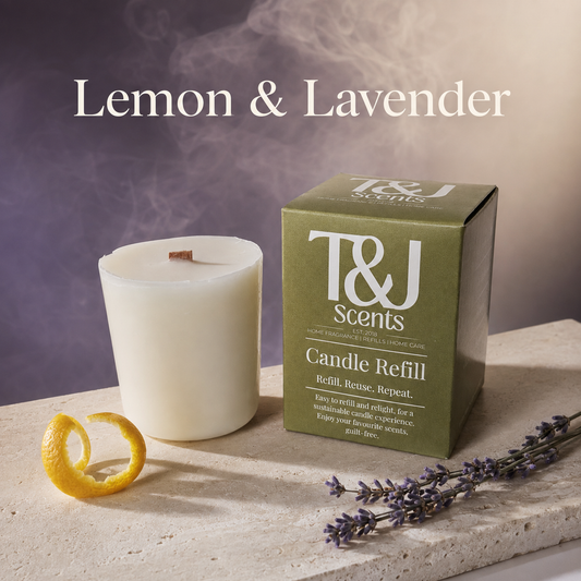 Lemon & Lavender | Refillable Candle - Best Selling