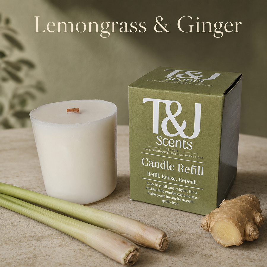 Lemongrass & Ginger | Refillable Candle