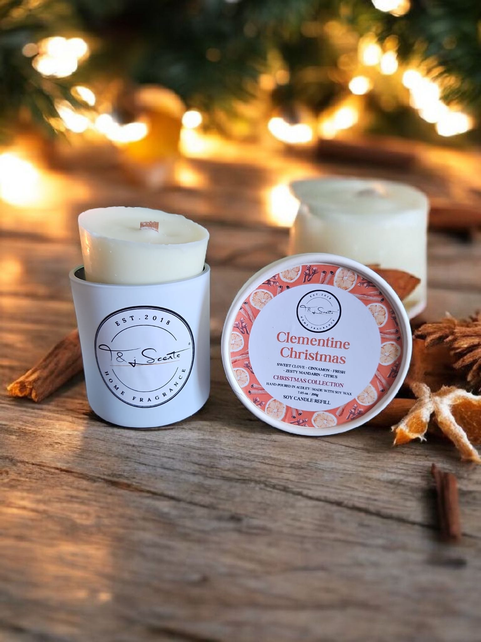 Clementine Christmas Candle