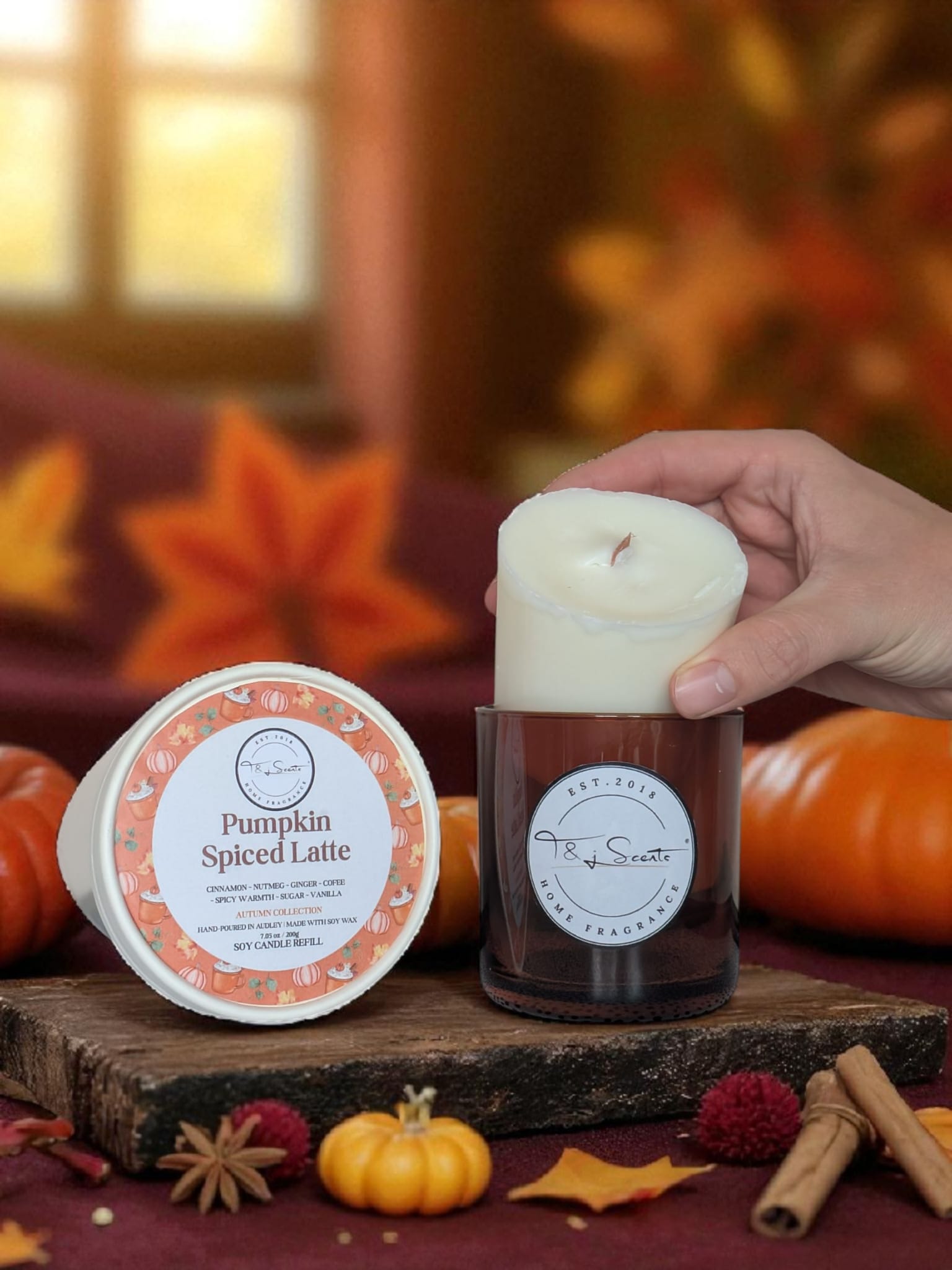 Pumpkin Spiced Latte Refill Candle