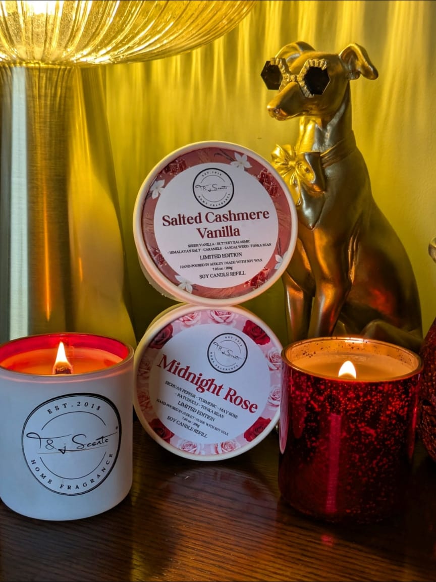 Midnight Rose and Salted Cashmere - Limited Edition | Refillable Candle
