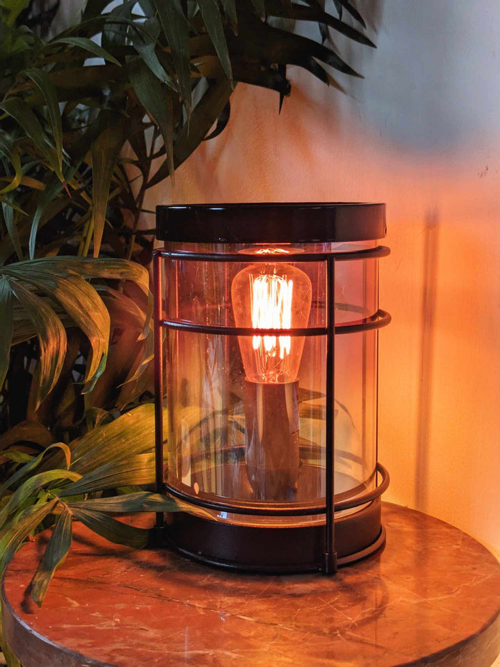 Smoked Glass Black Metal With A Free Wax Melt | Wax Melt Warmer