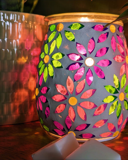 Flower Colourful - Pretty Petals Burner with a free wax melt | Wax Melt Warmer