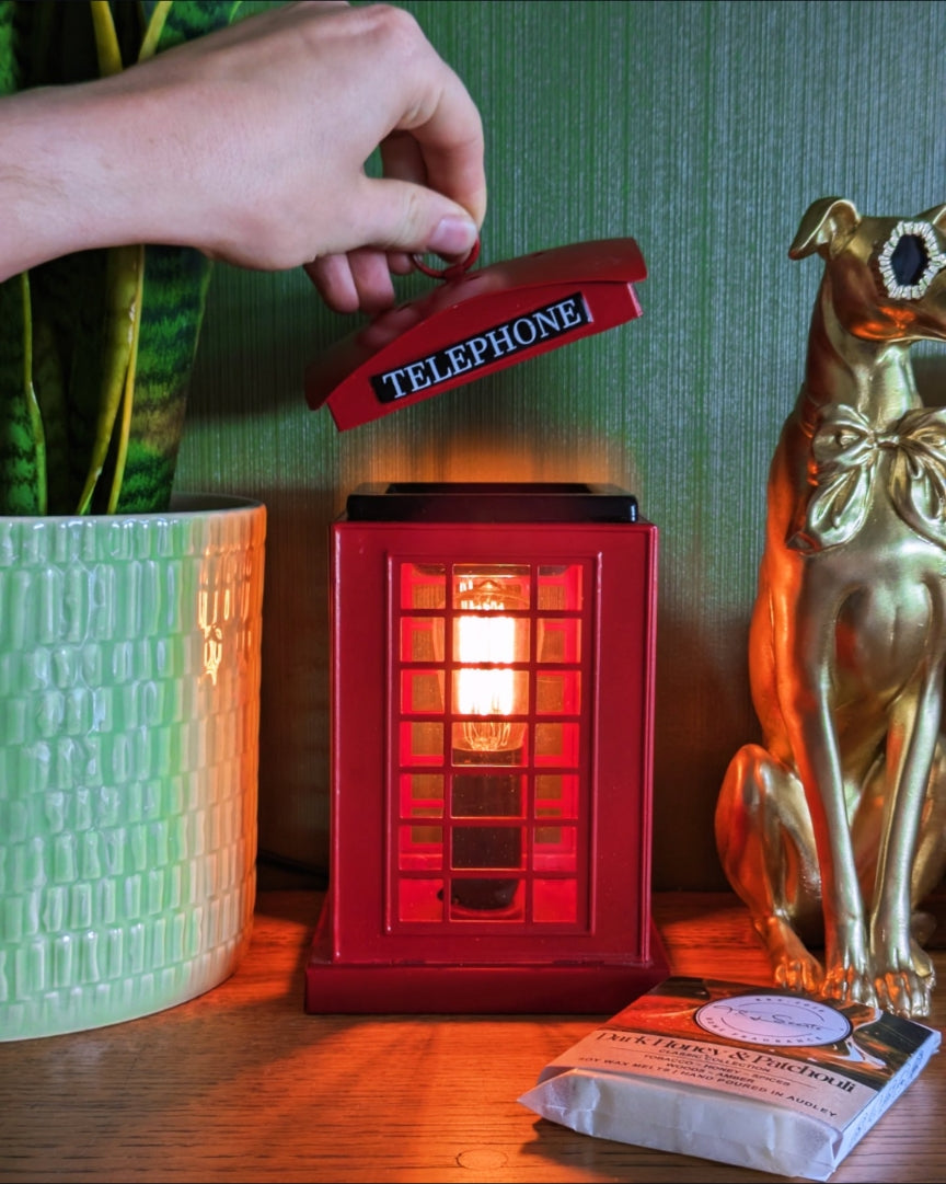 Telephone Box Burner with a free wax melt | Wax Melt Warmer