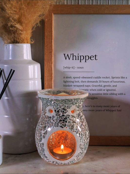 Silver Crackle Wax Aarmer | Tea-light Burners
